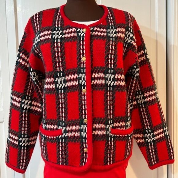 Crystal-Kobe Petites Sweaters - Festive Crystal-Kobe Petites Vintage Holiday Sweater- Size PSM